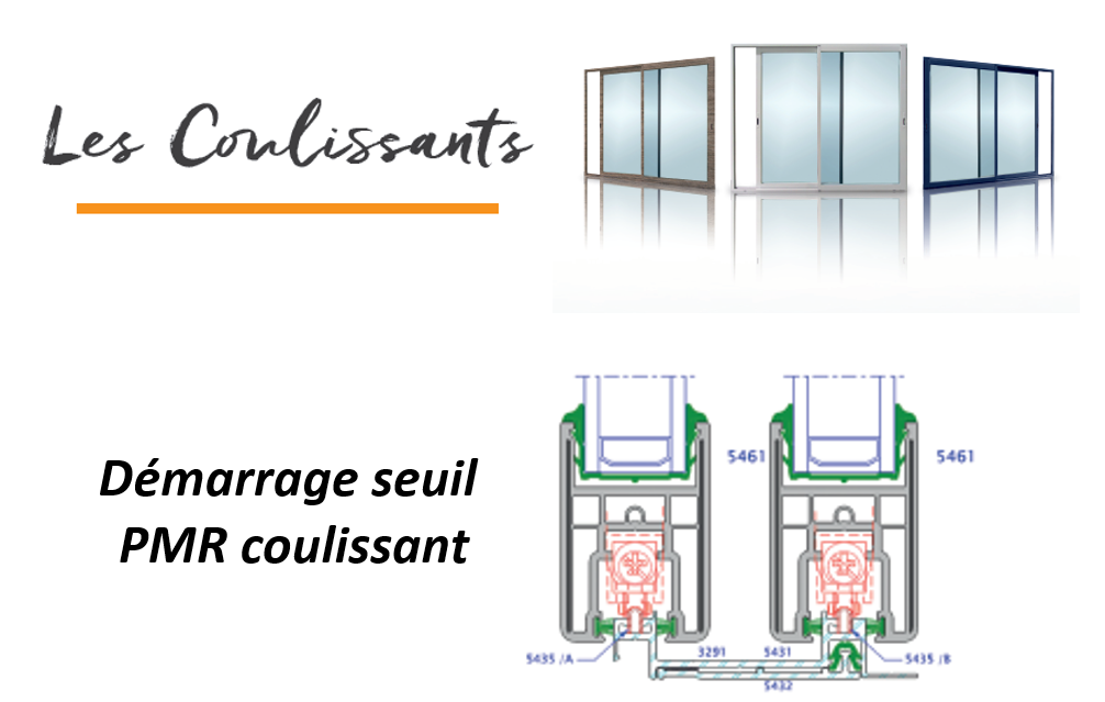 Seuil PMR coulissants