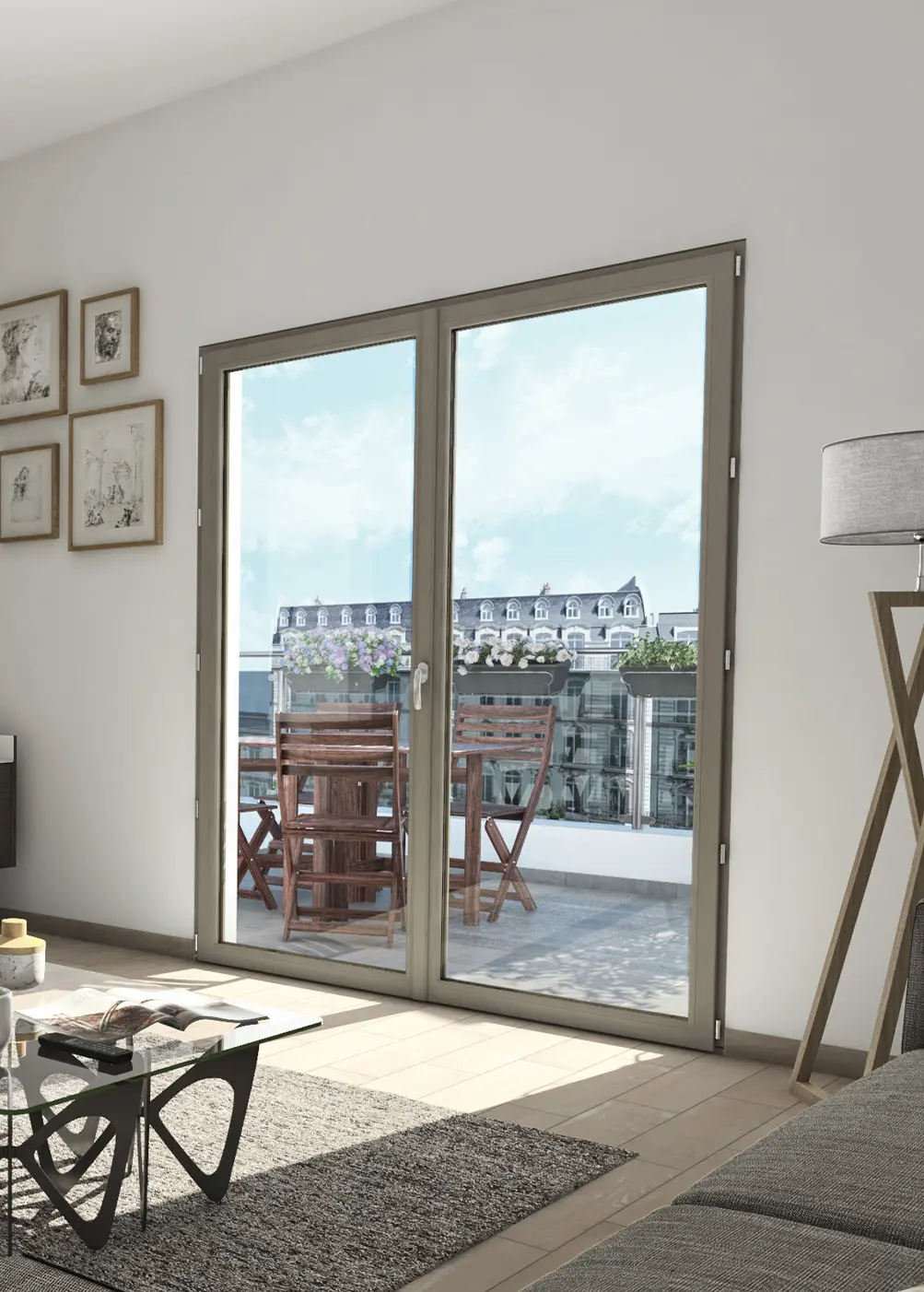 Porte fenêtre PVC BIPA