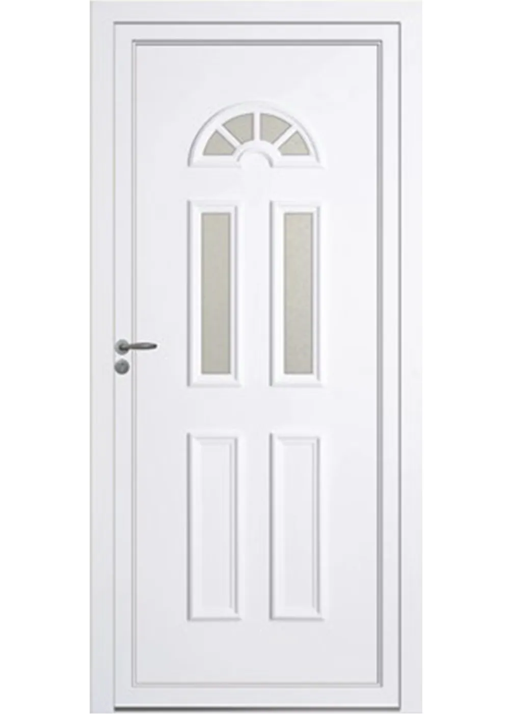 Porte d'entrée PVC permanentes SANDRINGHAM 3GB