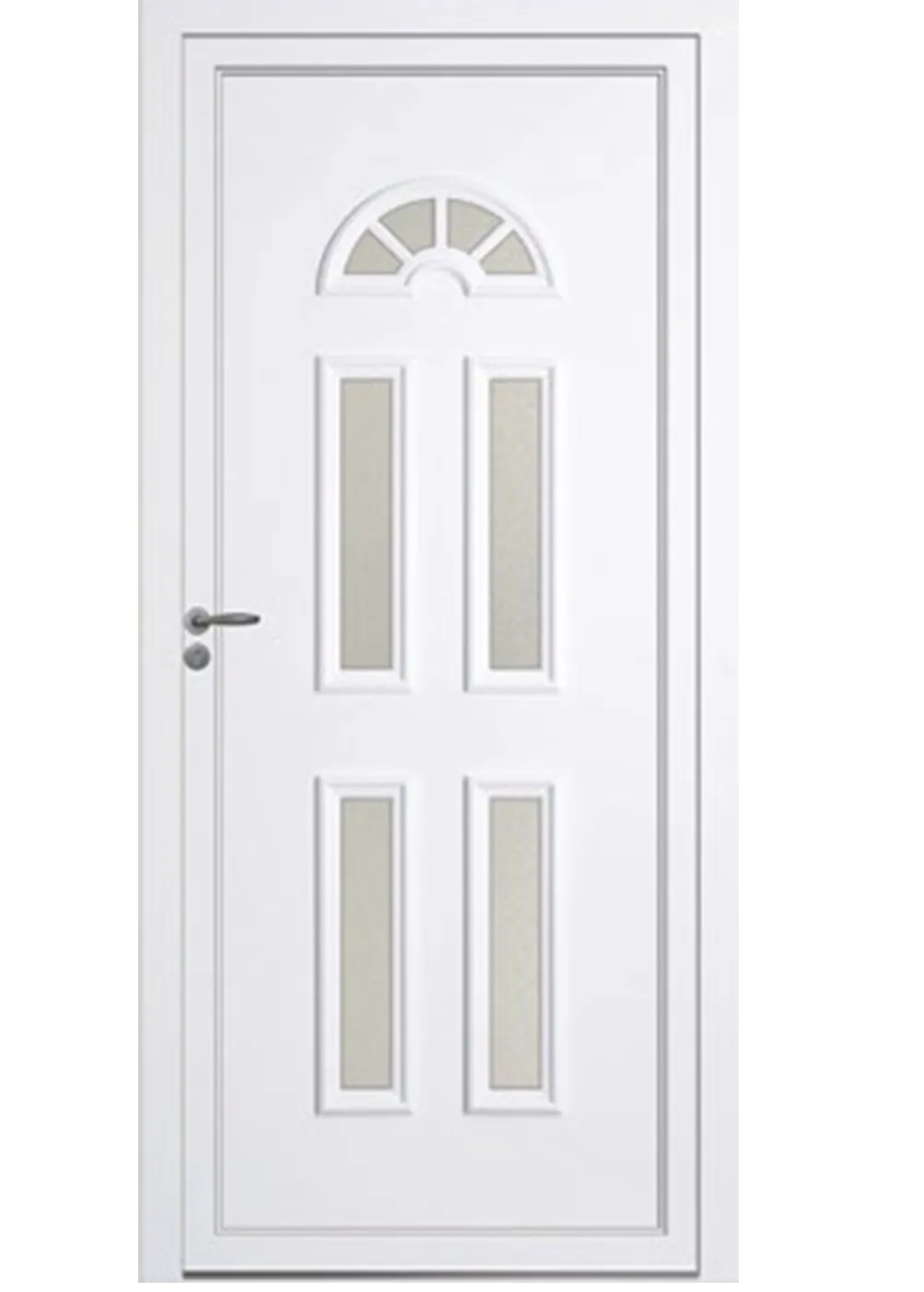 Porte d'entrée PVC permanentes SANDRINGHAM 5GB